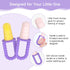 MORLIKE Baby Popsicle Molds Set, Homemade Breastmilk Popsicle Molds for Led Weaning, BPA Free Ice Pop Molds for Baby Teething Relief, Easy Release...