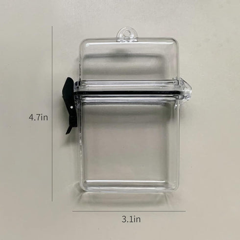 Sport Waterproof Case ID Card Badge Holder Floating Sports Case Heavy Duty Durable Locker Dry Box Fishing License Holder Waterproof(Clear 3Pcs)......