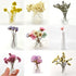 iLAND Miniature Dollhouse Accessories fits Barbie Furniture, Glass Vases w/ Dried Flowers Set for Dollhouse Furniture Antique (Luxurious 3pcs)(Lux...