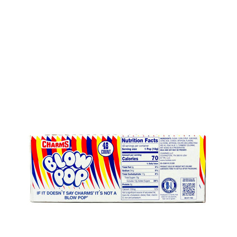 Charms Blow Pops, Flavor, Cherry, 48 Count (Pack of 1)...