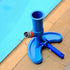 Vacuum Head Handle 2PCS Blue Color Vacuum Pool Brush Handle Universal Replacement Parts with V Clips and Pins for Swimming Pool Spa Vacuum...