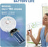 Portable Handheld Fan, USB Rechargeable Personal Fan, 4800mAh, 90° Foldable Mini Desk Fan with Led Digital Display, 5 Speeds Multi-Function Fan fo...