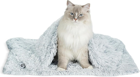 PJYuCien Throw Blanket for Dogs & Cats - Fluffy Fleece Calming Pet Throw Blanket, Small Size 16in x 24in, Super Soft and Warm for Indoor, Machine ...
