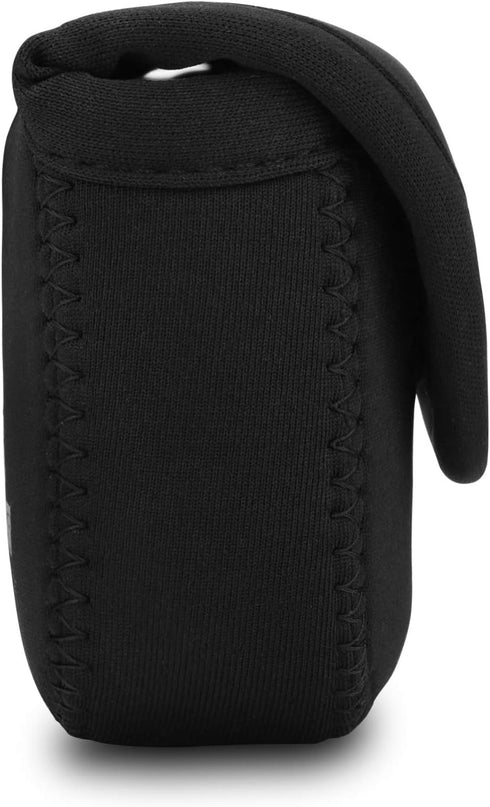 MegaGear ''Ultra Light'' Neoprene Camera Case Bag with Carabiner for Panasonic Lumix DC-ZS80, DC-ZS70, DMC-ZS100, DC-TZ95, DC-TZ90, DMC-TZ100 (Bla...