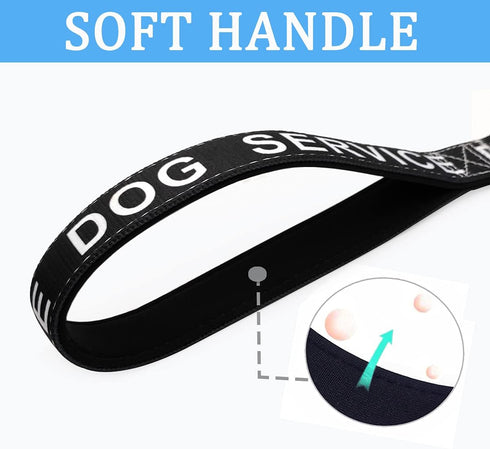 MayPaw 4FT Service Dog Leash, 1" and 1.25" Wide Nylon Dog Leash with Comfortable Neoprene Handle, Great for Medium to Extra-Large Dogs (4ft x 1.25...