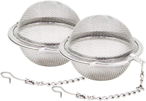 Fu Store 2pcs Stainless Steel Mesh Tea Ball 2.1 Inch Tea Strainers Teas Infuser Strainer Filters for Teas...