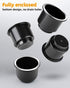 JoyTutus Cup Holder Insert 4pcs for RV Boat Car Couch Golf Cart, Elegant Chrome, Large Plastic Universal Drop in Cup Holder for Pontoon Table Sofa...