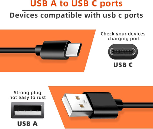 10ft Fast Charger for 2021& Newer Amazon Kindle Fire HD Tablets,New Fire HD 8 10 Kid Pro, Paperwhite 10th 11th 12th 2022 2023 Release, USB C Charg...