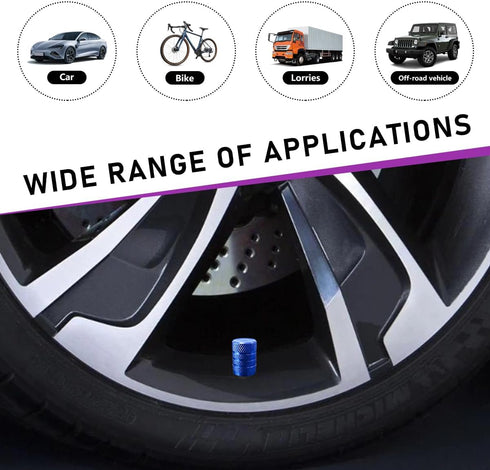 10 PCS Car Tire Valve Stem Caps, Anodized Aluminum Wheel Stem Covers, Corrosion Resistant Car Tire Air Caps, Vehicle Exterior Accessories for Car,...