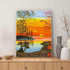 ZRIZQ Paint by Number for Adults Beginners,Sunset Tree Paint by Numbers Kits on Canvas,DIY Oil Painting Acrylic Paints for Home Wall Art Decor(12x...