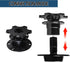 1 PC Car Steering Wheel Quick Release Kit, 3.34" x 2.75" High-strength Steel Snap-on Boss Wheel Hub Heightening Adapter, Repair Modification Acces...