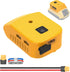 Power Wheels Battery Adapter with USB Ports & XT60 Port, Fit for DeWalt 20V Battery, Power Adapter for Mobile Devices, Electric Vehicles, DIY Proj...