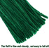 100 Pieces Pipe Cleaners Chenille Stem, Green Pipe Cleaners Set for DIY Arts Crafts Decorations (Green)...
