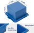 Webake Silicone Square Mold 3x3 Inch Mini Cake Pan for Individual Portion Baking Molds for Pastry, Ice Cube, Jelly, Soap, Candle, Pack of 4...