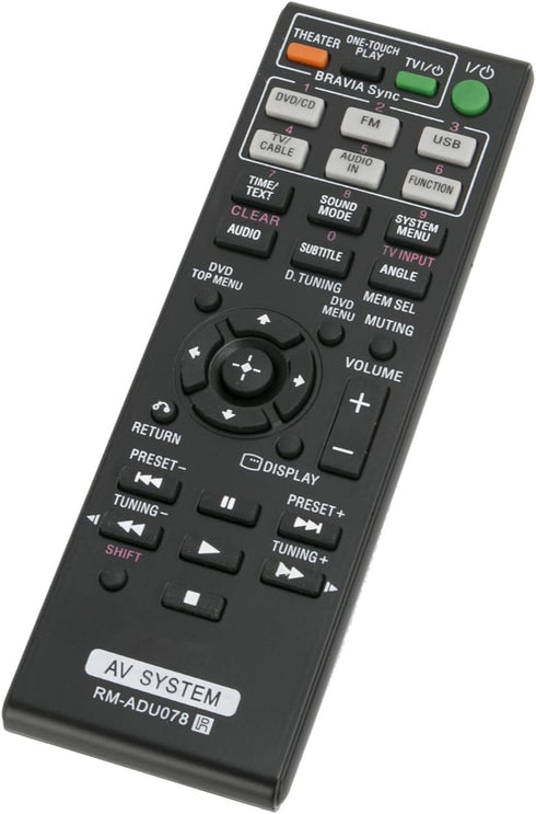RM-ADU078 Lost Replaced Remote Control for Sony HBD-DZ170 HBD-DZ171 RM-ADU079 HBD-TZ135 DAV-TZ710 HBD-DZ175 DAV-DZ170 DAV-DZ171 HBD-TZ530 HCD-TZ71...