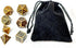 7 Pieces Metal DND Dice Set Retro D&D Polyhedral Dice with Flannel Bag for DND Dungeons and Dragons Role Playing Games (Bronze)...