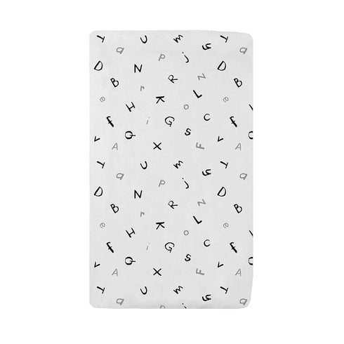 American Baby Company 15" x 33" Fitted Bassinet Sheet, Printed 100% Natural Cotton Jersey Knit, Alphabet, Soft Breathable, for Boys and Girls (Pac...