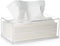 Facial Tissue Box Cover Holder- Rectangle Organizer for Bathroom Vanity, Countertops, Tables, Clear Acrylic...