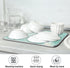 Dish Drying Mats for Kitchen Counter Green Turquoise Microfiber Drying Matt for Countertop Sink Dishes Medium 18 x 16 Inches...