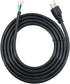 14 Gauge Replacement Power Cord?8Ft Cable 110V 115V 120V 300V Pigtail for Appliance, NEMA 5-15P Plug US SJT 14AWG (14/3), Pigtail Cord...