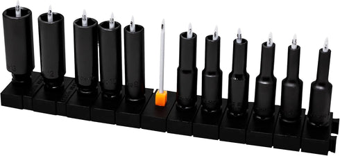 ToolBox Widget - Socket Organizers 1/4" | Includes 12 Modular Socket Organizers and 6 Spacers | Simple and Effective Tool For Socket Organization ...