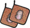 Caroline's Treasures BB7378PTHD Polkadot Hedgehog Watercolor Pair of Pot Holders Kitchen Heat Resistant Pot Holders Sets Oven Hot Pads for Cooking...
