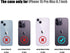 Nvollnoe Compatible with iPhone 15 Pro Max Case with Card Holder Heavy Duty Protective Dual Layer Shockproof Hidden Card Slot Slim Wallet Phone Co...