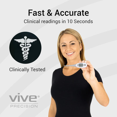 Smart Oral Thermometer - FSA/HSA Approved Medical Grade Body Temperature Reader for Adults, Babies - Digital Fever Monitor with App for Home Use, ...