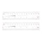 2pcs Film Flexible Ruler 6 Inch 0.1mm Scale PET Plastic Folding Straight Ruler Calibration Soft Ruler Measuring Tool for Factory, Transparent...