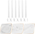 STOBAZA 6Pcs Coffee & Espresso Spoons Glass Stirring Teaspoons 5.58 Inches Stirring Rod Mixing Spoon Ice Tea Stirrers for Coffee Tea Sugar Home Ba...