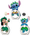 ZOEAST(TM) 3 Pack Green Hula Island Phone Ring Grip Universal 360° Adjustable Holder Car Desk Hook Stand Stent Mount Kickstand Compatible with iPh...