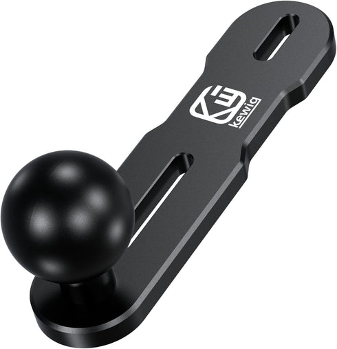 BRCOVAN Aluminum Alloy Mount Base with 1'' TPU Ball for Motorcycle Brake/Clutch Reservoir Cover Compatible with RAM Mounts B Size 1 Inch Ball Doub...