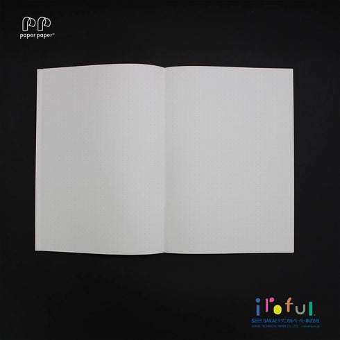 SAKAE????????? iroful 75 gsm Notebook, 8.27" x 5.85", 160 pages, 5mm Dotted, White, 1 pack (PI-A5DBW)...