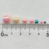 Chenkou Craft 3000PCS 1 Box 7 Sizes (2.5/3/4/5/6/8/10mm) Round Flatback Imitation Half Pearls Bead Loose Beads Gem (Half Ball/Bright Color)...