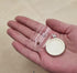 10 Pieces Glass Dome with Wooden Base Glass Vial Pendant with Wood Hollow Glass Cabochons Charms (38x25mm Red Coffee)...