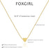 Foxgirl Gold Heart Necklaces for Women 14k Gold Plated Pendant Necklace Simple Cute Necklaces for Women Dainty Layered Choker Necklaces for Women ...