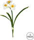 Vickerman 13‘’ Artificial Cream Narcissus Spray. Includes 3 Sprays per Pack....