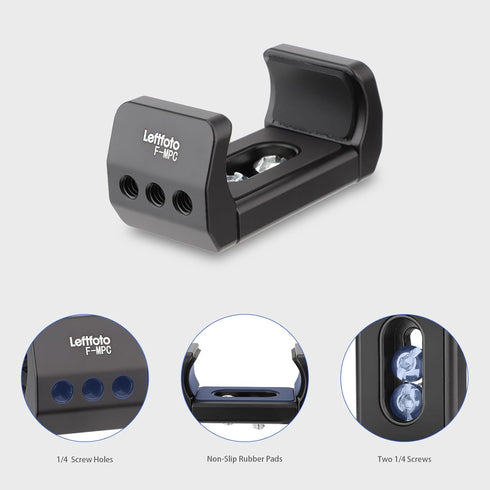 Leftfoto SSD T7 Holder SSD T5 Mount Bracke for Samsung SanDisk SSD T5,Universal Spring Loaded Mount Clamp,Compatible with Width Range from 55mm to...