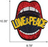 Large Red Mouth Gold Sequin Wing Iron on Patches Appliques Stickers Sew On Embroidered Lip Motif for DIY Clothes Jackets Jeans T-Shirt Pillow Case...