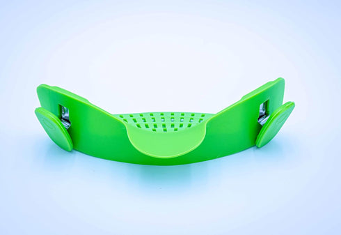 Adjustable Snap On Strainer for Pots, Pans, & Bowls - Food Grade Silicone and Heat Resistant Clip Colander Straining Pasta, Fruits, Vegetables, Li...