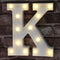 Pooqla LED Marquee Letter Lights Sign, Light Up Alphabet Letter for Home Party Wedding Decoration K...