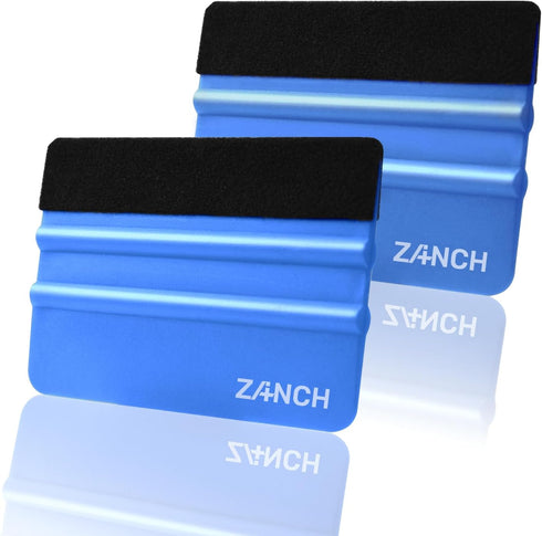 Zanch 2pcs Vinyl Wrap Tools, 4-Inch Mini Squeegee for Vinyl, Versatile for Craft Sign Making, DIY Projects, and Window Tint —Blue...