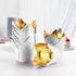 Party Hippo Gold Tulip Cupcake Liners Baking Paper Cups Holders Greaseproof Muffin Cases Wrappers for Wedding Birthday Party Baby Shower (White)...