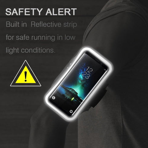 Galaxy S10 S9 S8 Armband, JEMACHE Gym Running Exercises Workouts Phone Arm Band for Samsung Galaxy S10/S9/S8/S7 Edge (Black)...