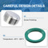 Engine Oil Pan Drain Plug with Seal Ring Compatible with for BMW E31 E39 E46 E60 E90 Z8 E52 Oil Pan Plug Standard Replace#24117552349...