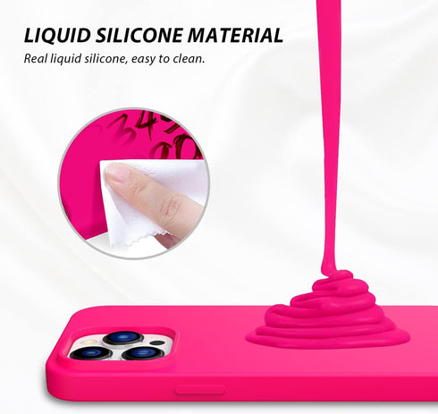 ZUSLAB Magnetic Silicone Case Compatible with Apple iPhone 14 Pro 6.1'' 2022, Compatible with All MagSafe Accessories & Charging, Liquid Silicone ...