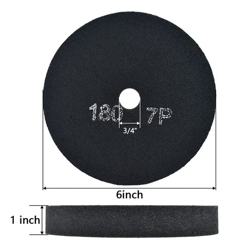 SCOTTCHEN Deburring Wheel Nylon Fiber 6 x 1 x 3/4inch Polishing Disc 7P Grit 180 Abrasive Silicon Carbide Buffing Grinding Pad - 1pack...