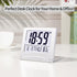 Small Digital Travel Alarm Clock Battery Operated, Portable Large Number Display Loud Alarm Clock with Temperature, Night Backlight, 12/24 H Desk ...