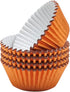 Standard Orange Foil Cupcake Liners Muffin Baking Cups for Party and More, 100-Count...