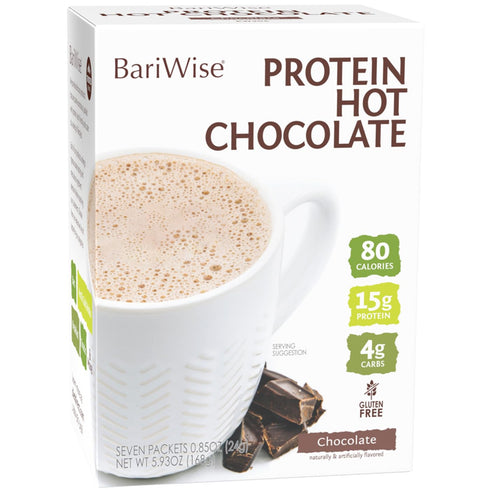 BariWise Protein Hot Chocolate, Hot Cocoa, Low Sugar, Low Carb, Keto Friendly & Gluten Free (7ct)...
